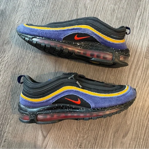 NIKE Air Max 97 ACG Terra Black Blue Yellow Sneakers DB4611-400 - Picture 6 of 13